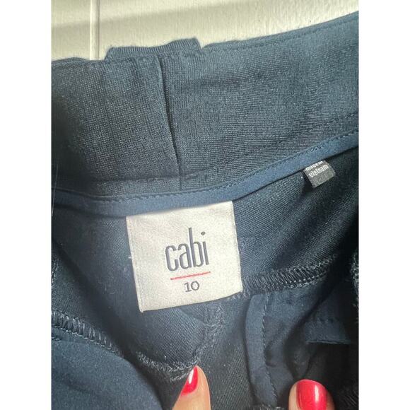 Cabi Barrister Trouser Pants Black Size 10 Hem Slits - Picture 3 of 9